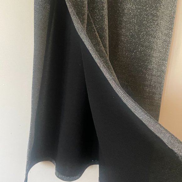 Vintage 90s Silver Metallic Maxi Skirt size Small - Picture 2 of 6